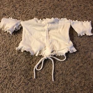 Fashion Nova Off the Shoulder Crop Top